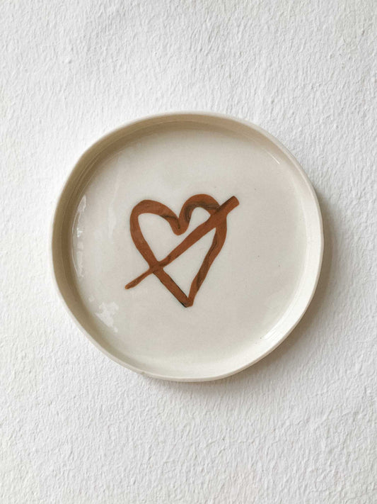 broken heart I plate