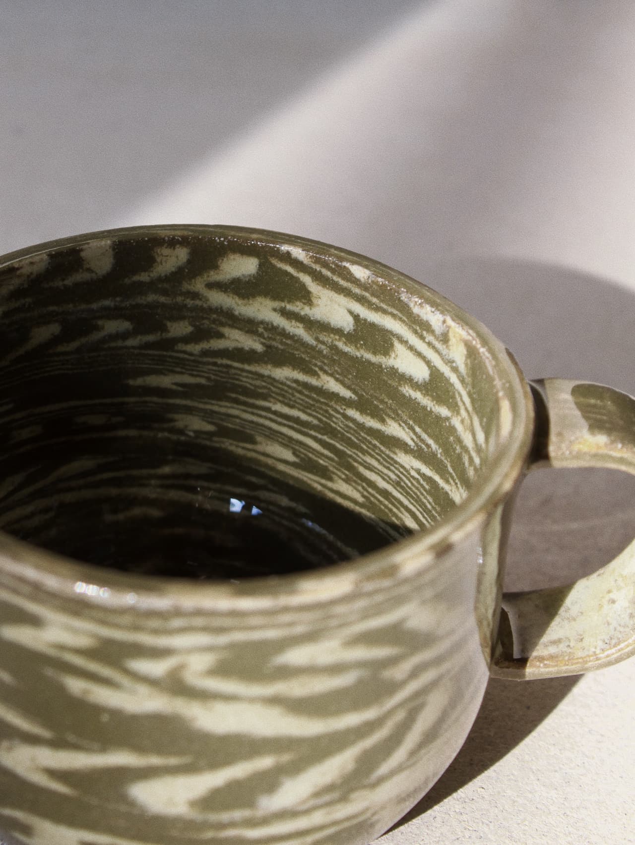 Coloured Clay Cup Study / Olive #1