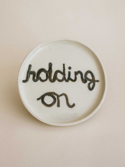 holding on plate