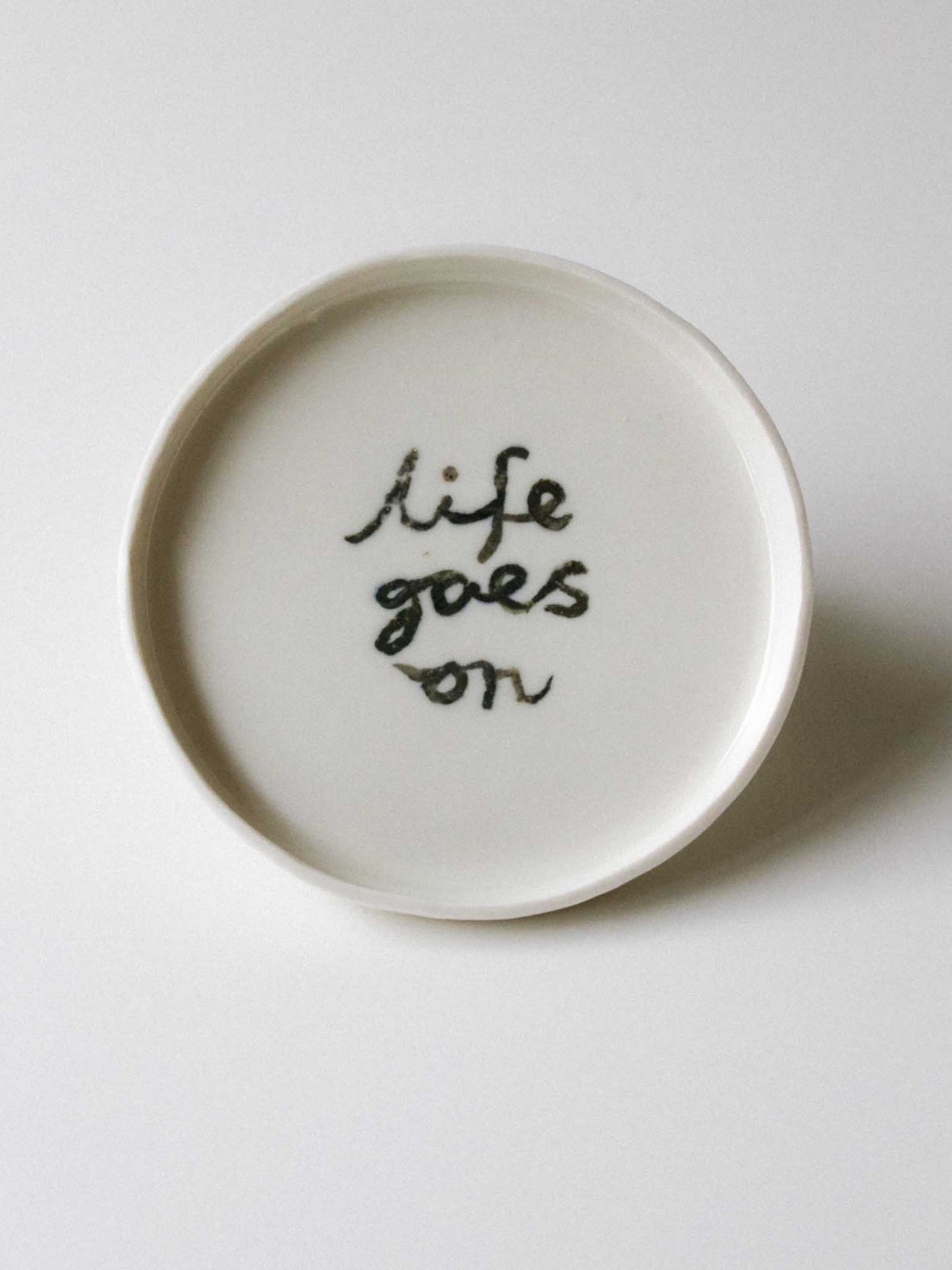 life goes on plate