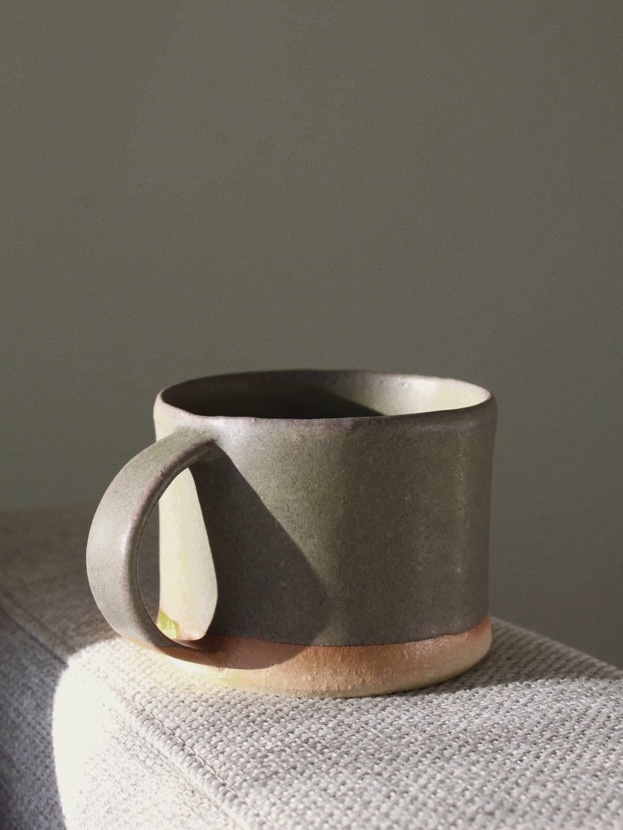 Large Mug in Dusty Olive Glaze