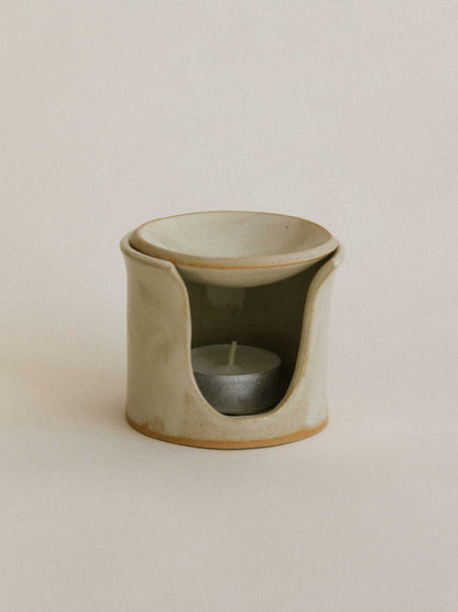 Oil Burner - Glossy Cream