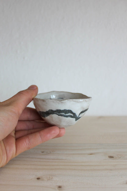 Anthracite Brushstroke Trinket Pinch Bowl - XS