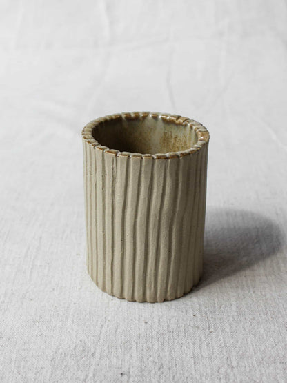 Ridged Pen or Brush Pot