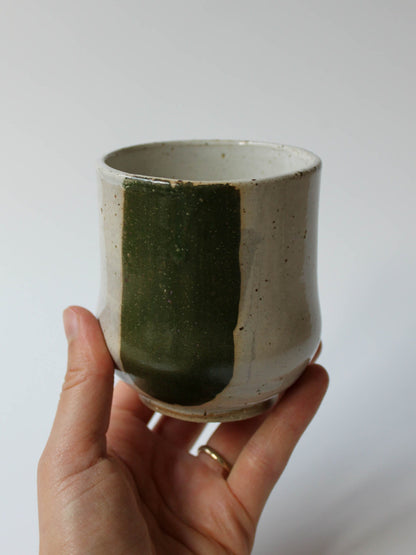 Thick Green Brushstroke Cup (Sample)